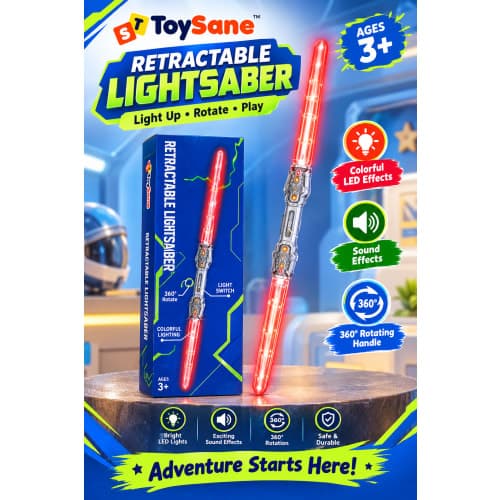 Retractable LED Lightsaber Toy