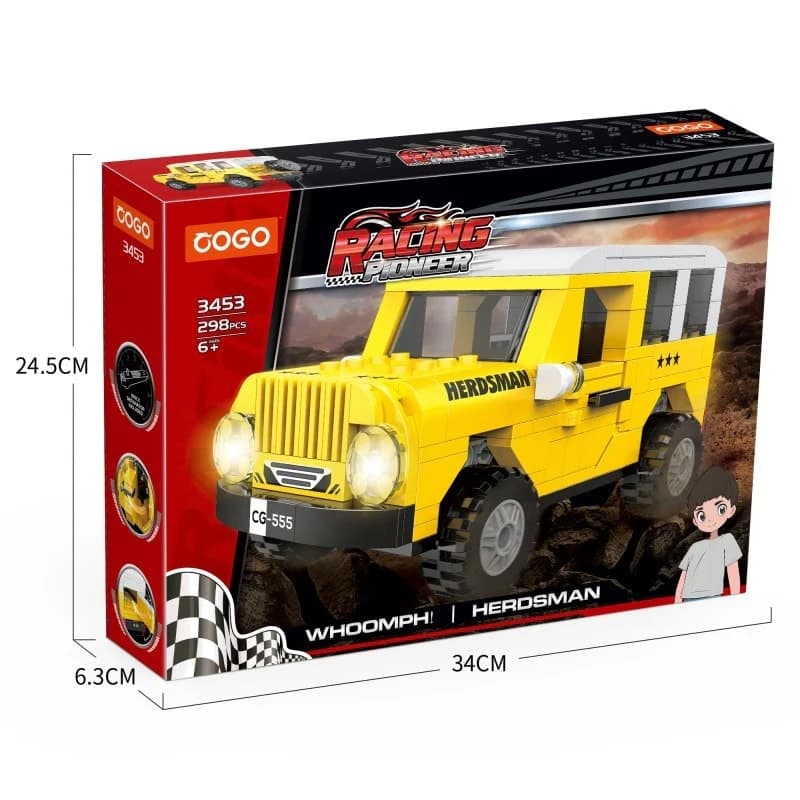 COGO Whoomph Herdsman Jeep Building Set β view 1