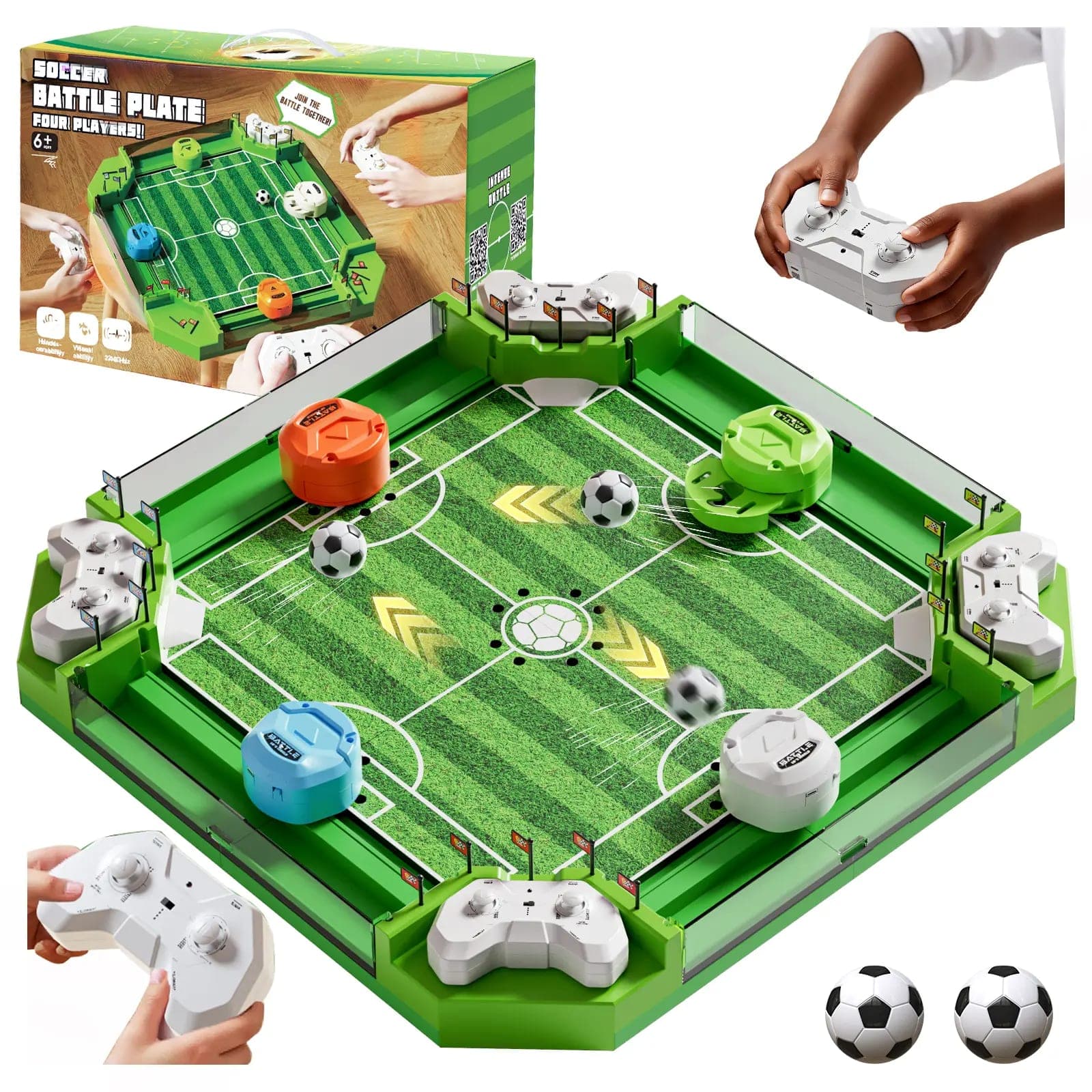 Soccer Battle Plate Game (4 Players) — view 1
