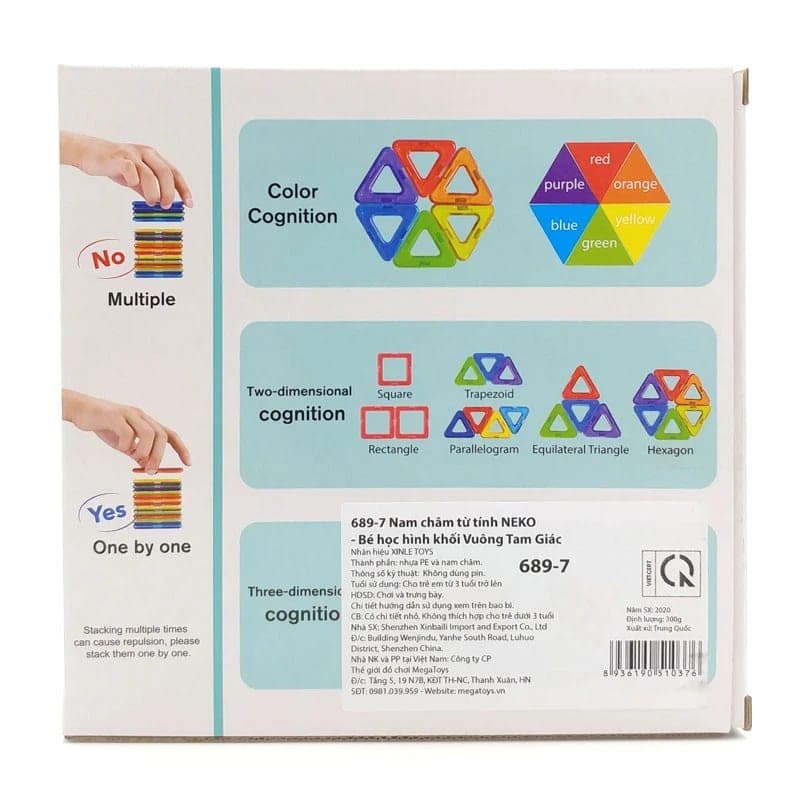 Color Cognition Magnetic Building Set