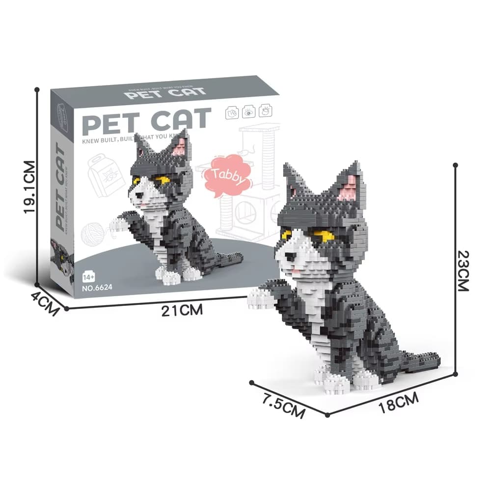 Pet Cat Mini Building Block